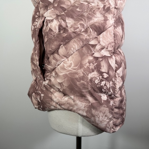 Athleta Downtown Printed Jacket in Antoinette Floral Pink Small Down Coat - Picture 9 of 16